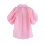 Short-Sleeved Blouse With Short-Sleeved Design For Women Foreign Chiffon Shirt